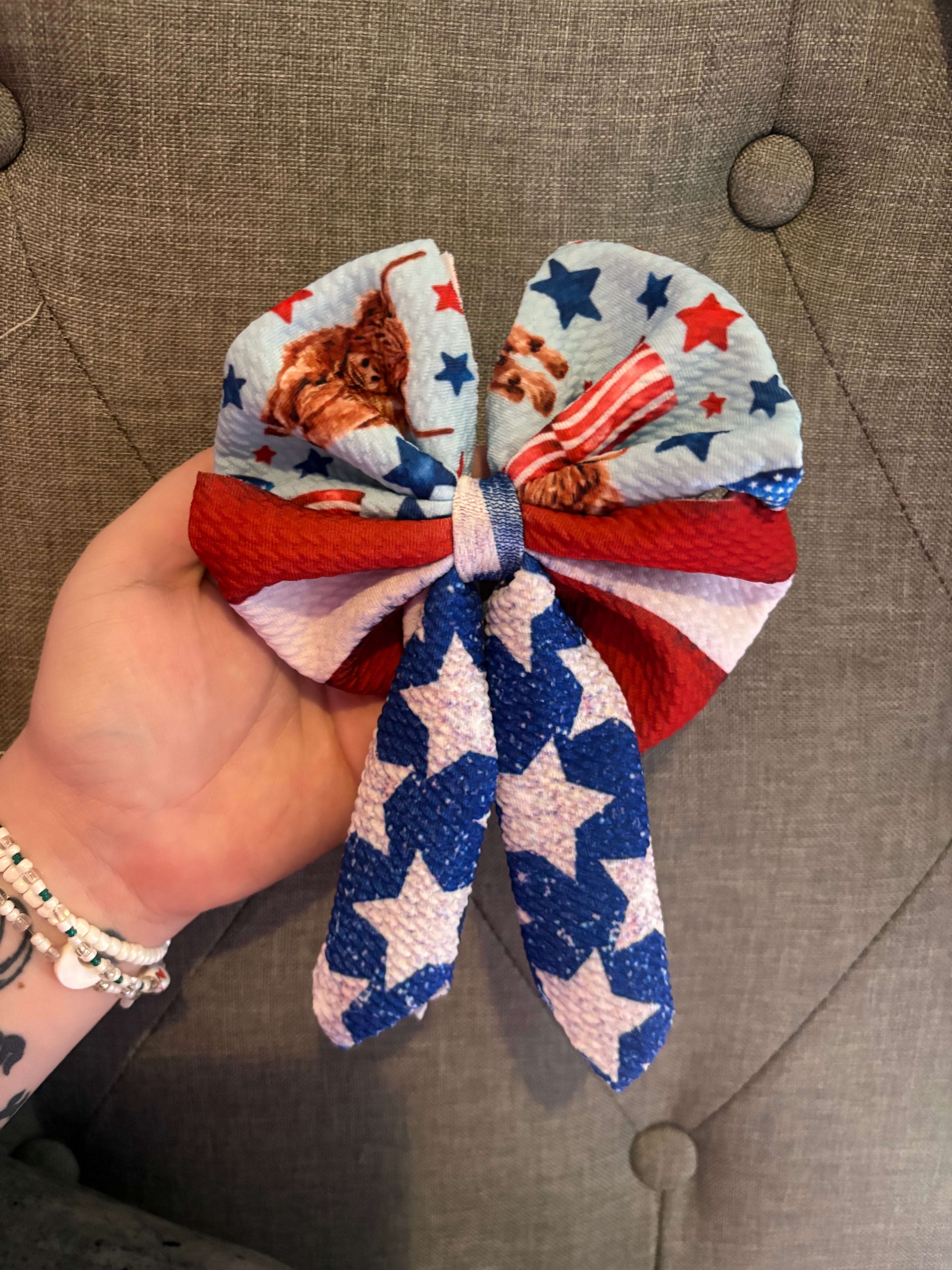 highland cows stars and stripes