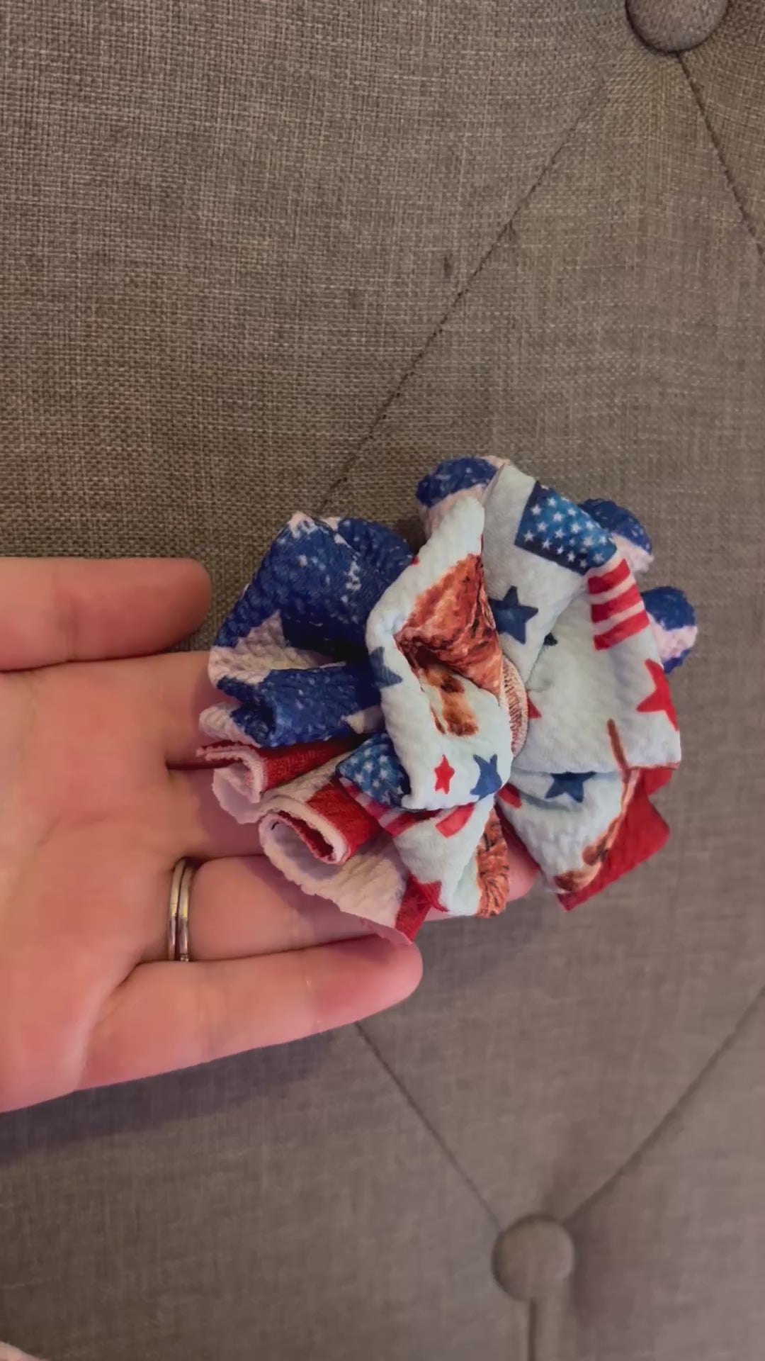 mini highland cow stacked ruffle