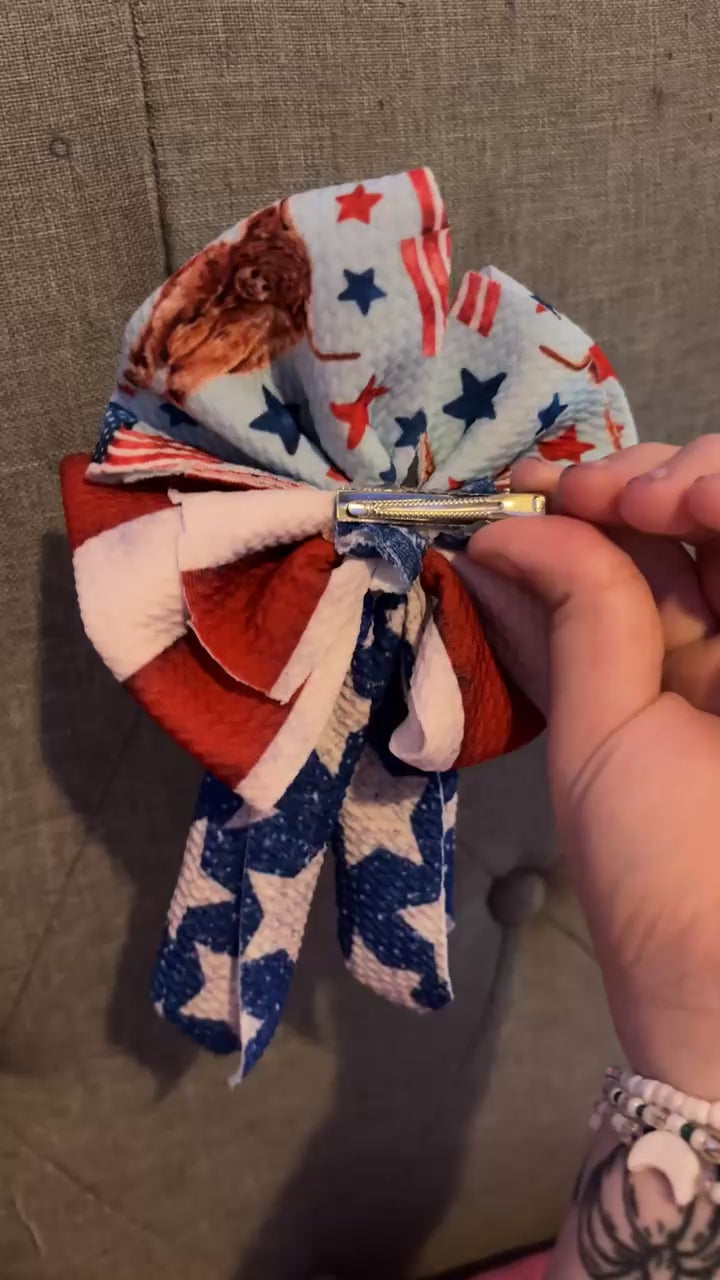 highland cows stars and stripes